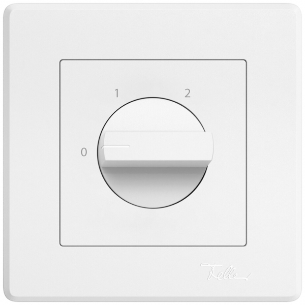 UP-Drehschalter EDIZIO.liv m.Drehgriff 2 Stuf.1P 0-1-2 T=40mm ws 