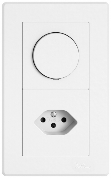 Combinazione INC EDIZIO.liv SNAPFIX® 2×1 156×96mm variatori+1×T13 bianco 