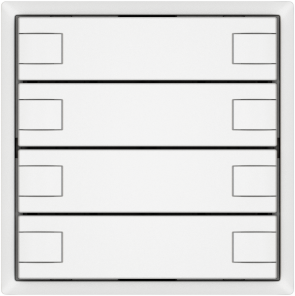 KNX-Taster RGB EDIZIO.liv SNAPFIX® Temperaturfüh.o.LED 8×Taste 1-Tbed.ws 