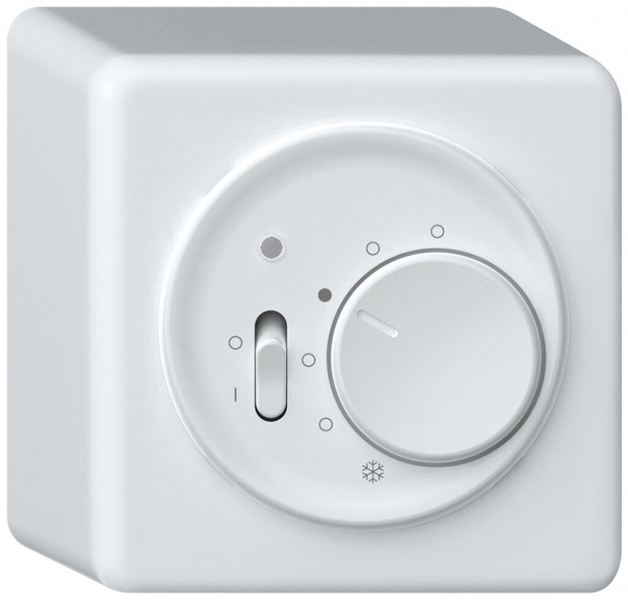 Termostato ambiente AP origin con interruttore 230VAC 5…30°C 10A bianco 