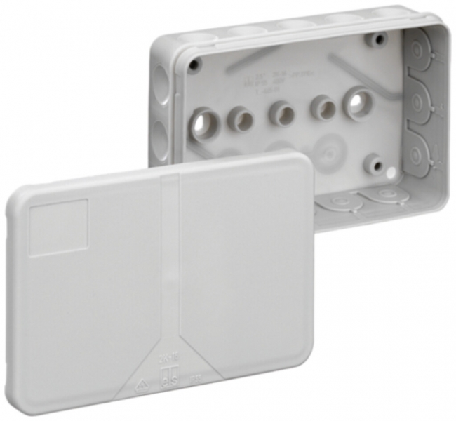 Scatola di derivazione AP 2K-16 -L IP55 130×85×37mm grigio 