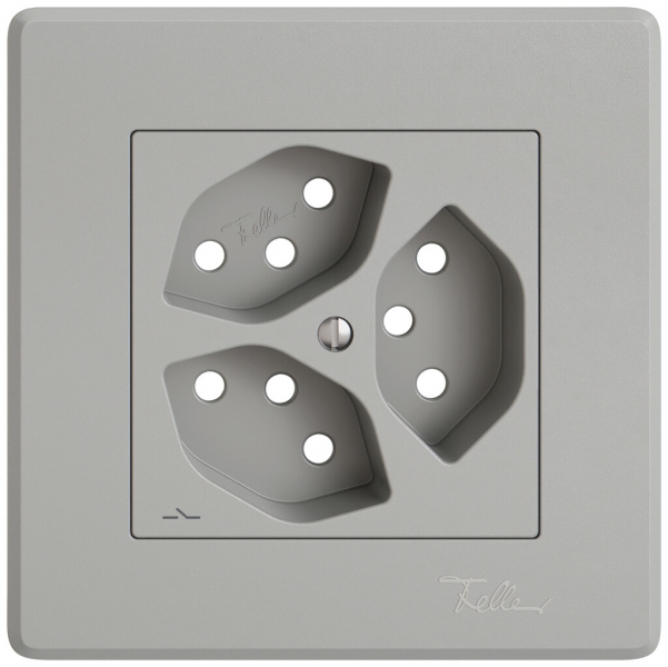 Kit di montaggio INC EDIZIO.liv SNAPFIX® per presa 3×T13 separata grc 