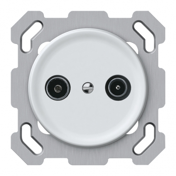 Presa antenna INC TV-R origin cassetta passante 18.5dB 1.7dB bianco 