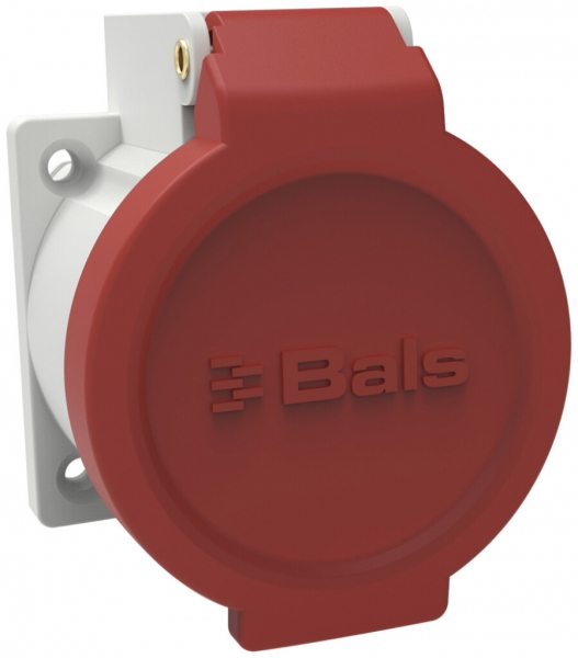 Prise INC Bals QuickConnect type 15 5P 10A 400V rouge IP55 nickelé 