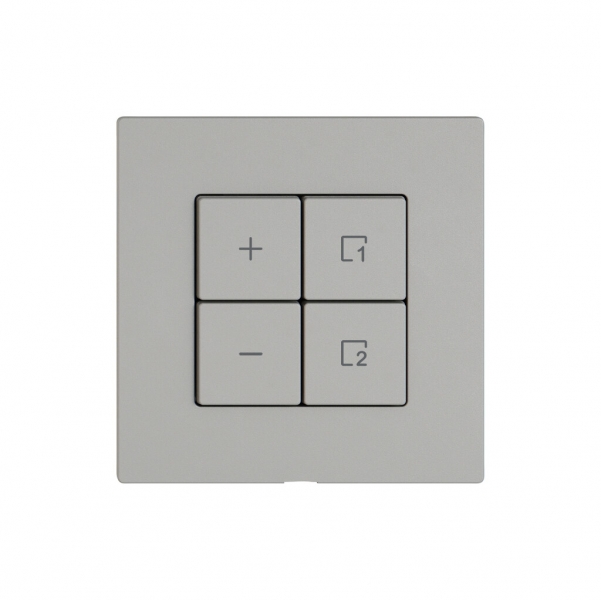 Kit di montaggio EDIZIO.liv Wiser SNAPFIX® p.dimmer 1C scena 4T grc 