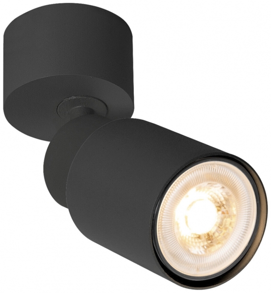 Spot SLV PURI 2.0 Tube CW GU10 1×6W DIM Ø55×123×97mm schwarz 