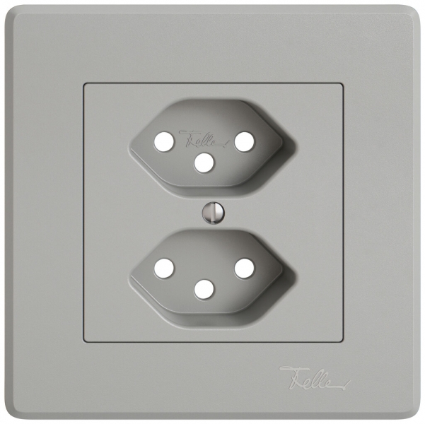 Kit di montaggio INC EDIZIO.liv SNAPFIX® per presa 2×T13 grc 