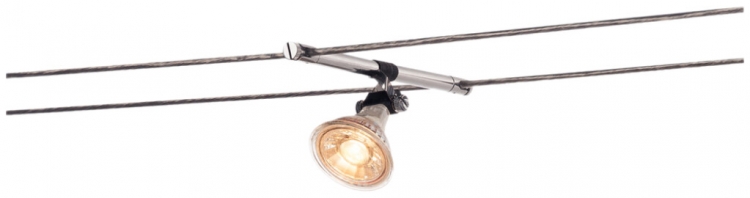 Support pour lampe SLV COSMIC p.TENSEO, GX5.3 35W orientable 2 pcs IP20 chromé 