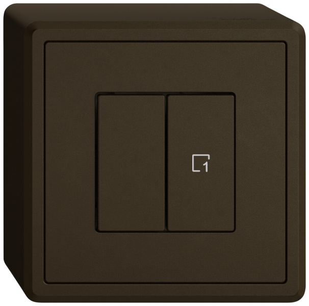 Interruttore a pulsante AP EDIZIO.liv Wiser SNAPFIX® 1 scena 2 tasti WLAN ma 