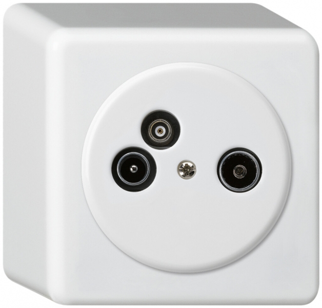 Presa d'antenna AP TV-R-Dati basico 2GHz 4dB bianco 