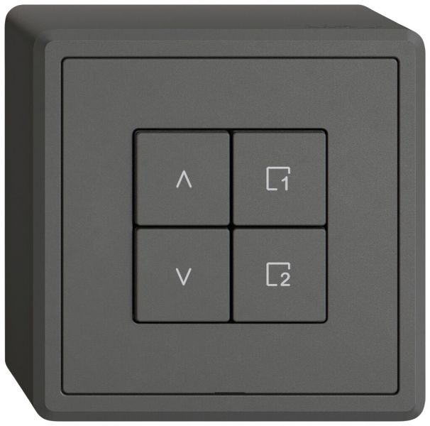 Station sec.stores AP EDIZIO.liv Wiser SNAPFIX® 1 scène 4 touches WLAN grf 