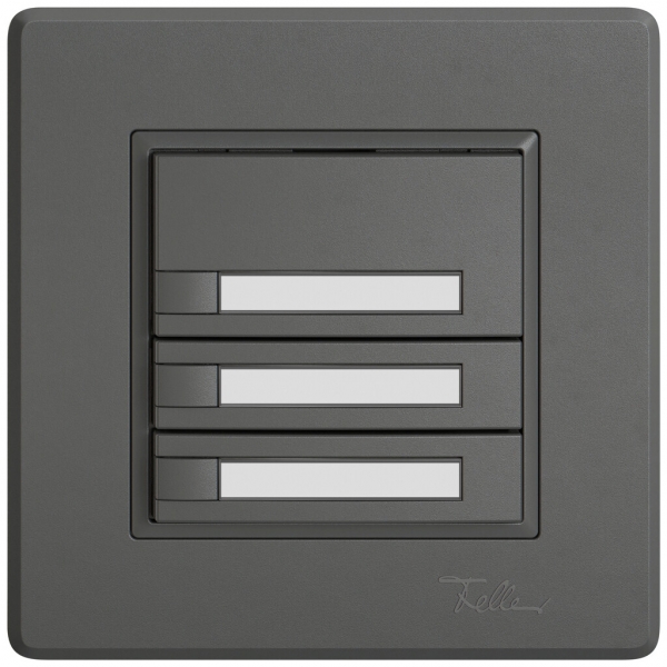 Poussoir KNX RGB ENC EDIZIO.liv SNAPFIX® capteur temp.s.LED étiqu.3× comm.1T grf 
