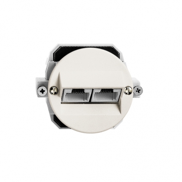 Scatola di raccordo INC P 43 2RJ45 separato, bianco 