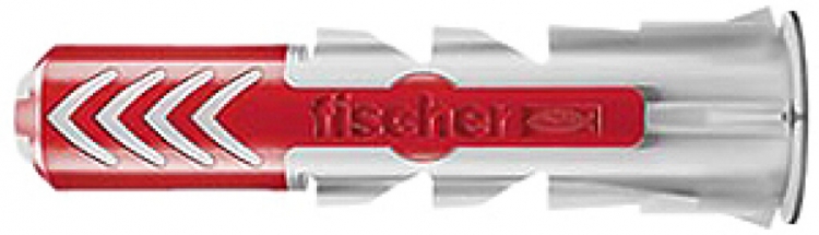 Tampon universel Fischer DUOPOWER 8×40mm nylon gris/rouge 