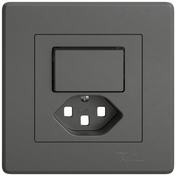 Kit de montage ENC EDIZIO.liv SNAPFIX® p.combi.T23 a.1 bouton n.lum.grf 