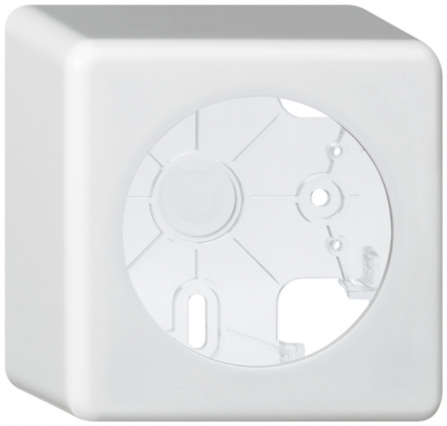 Boîtier AP basico blanc h=54mm Ø58mm 