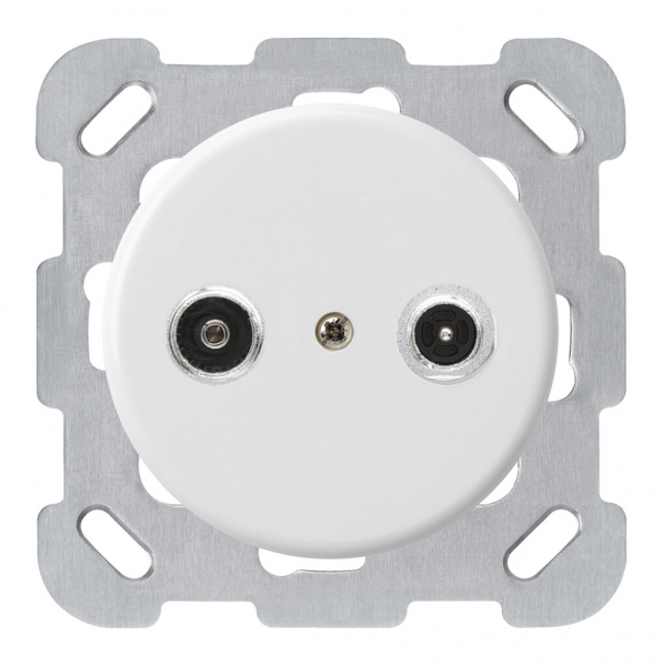 Presa d'antenna INC basico TV-R mont.B 23dB 2GHz bianco 