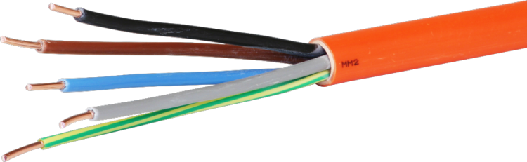 Cavo di sicurezza 5x2,5mm² 3LNPE FE180 E30 ar Una lunghezza