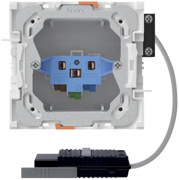 Prise INC 1×type 13/23, adaptateur câble rond, L1, Td 3×2.5mm² 