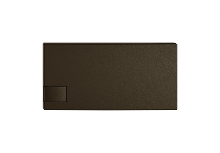 Poussoir 1/2 EDIZIO.liv SNAPFIX® p.KNX&UNI s.LED comm.à 1 touche br 