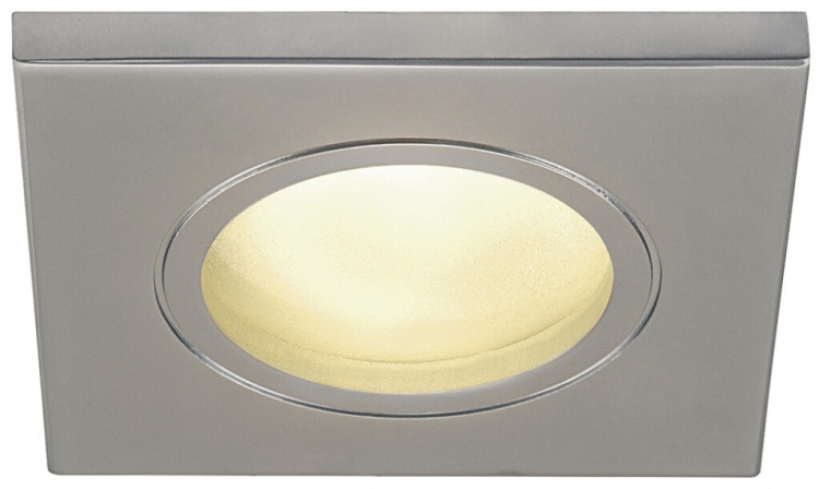 Plafonnier INC SLV DOLIX OUT SQUARE GU10 50W IP65/20 68mmØINC chrome mat 