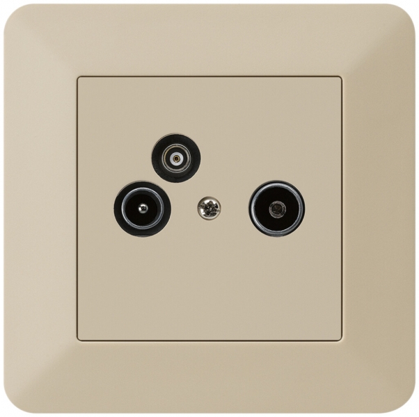 Prise pour antenne ENC R/TV/données kallysto.trend 2GHz 19db beige 