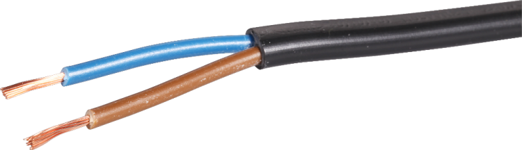 Kabel Tdf 2×0,75mm² LN sz Ring à 100m 