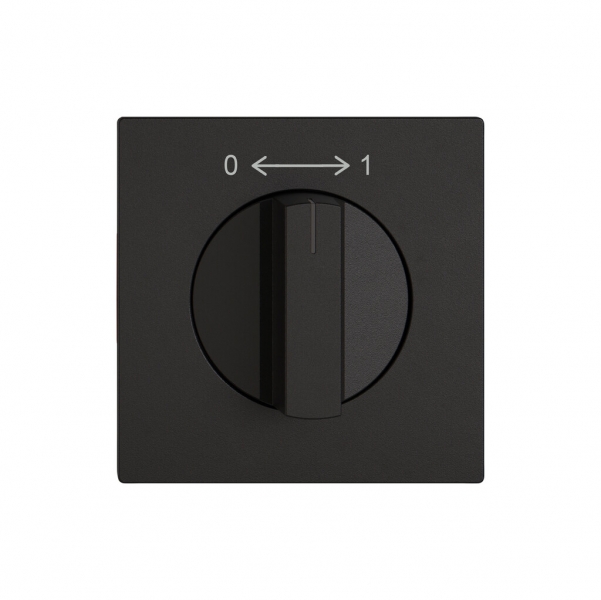 Montageset EDIZIO.liv SNAPFIX® f.Drehschalter m.Griff 0 → ← 1 sz 