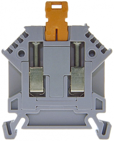 Messertrennklemme Woertz 0.5…2.5mm² 24A 800V Schraubanschluss 1×2 TH35/G32 grau 