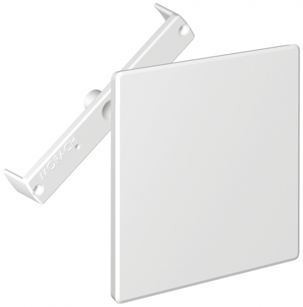 Couvercle à broches CRALLO-RED-BOX 130×130mm avec traverse diagonale blanc 