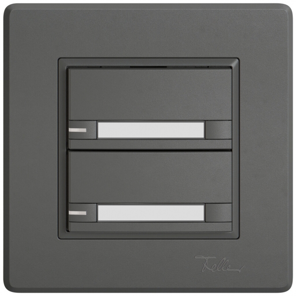 Pulsante KNX RGB INC EDIZIO.liv SNAPFIX® sensore temp.RGB-LED targ.2× com.2T grs 