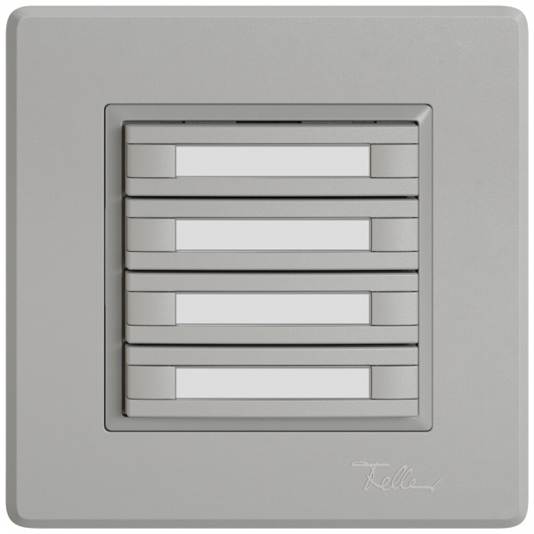 Pulsante KNX RGB INC EDIZIO.liv SNAPFIX® sensore temp.s.LED targ.4× com.2T grc 