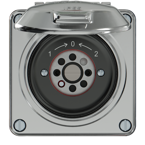 Contatto rotativo ELEMENT SNAPFIX® 1P 2C 16A 400V 1<-0->2 87×91×73mm all 