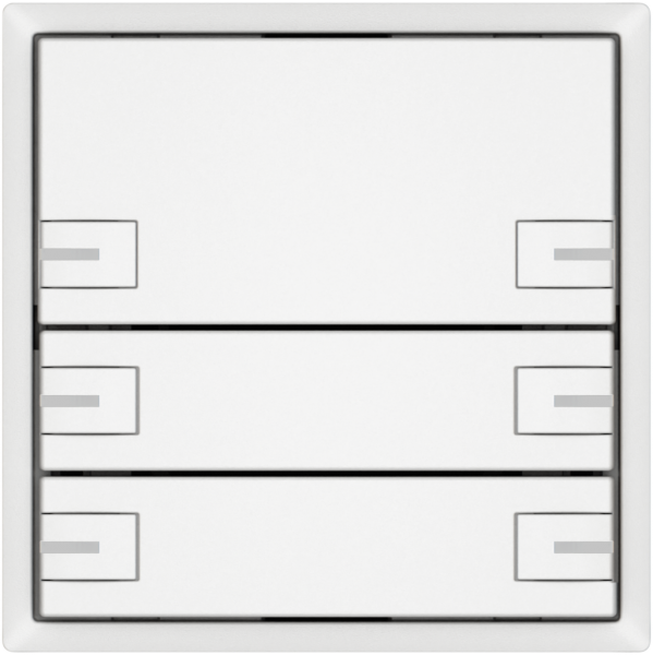 KNX-Taster RGB EDIZIO.liv SNAPFIX® Temperaturfüh.RGB-LED 6×T 1-Tbed.ws 