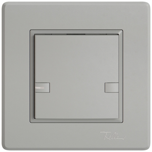 Poussoir KNX RGB ENC EDIZIO.liv SNAPFIX® capteur temp.RGB-LED 1× comm.2T grc 