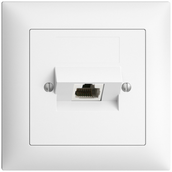 Presa INC 1×RJ45/u 8P ITplus EDIZIOdue bianco 