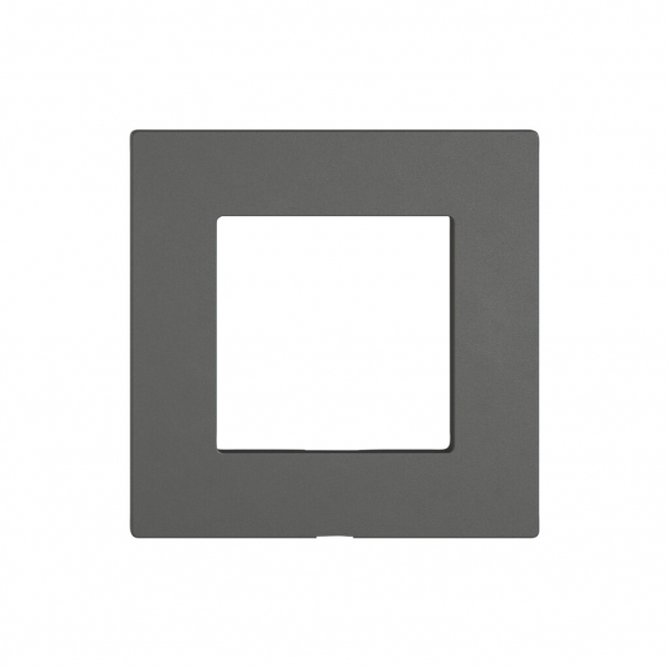 Piastra frontale EDIZIO.liv Wiser 60×60mm grigio scuro 