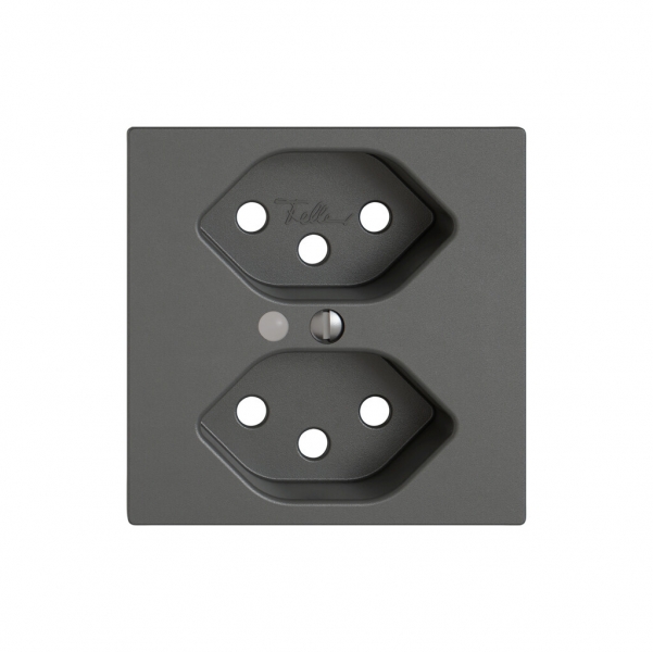 Kit di montaggio EDIZIO.liv SNAPFIX® per presa 2×T13 con lente frontale grs 