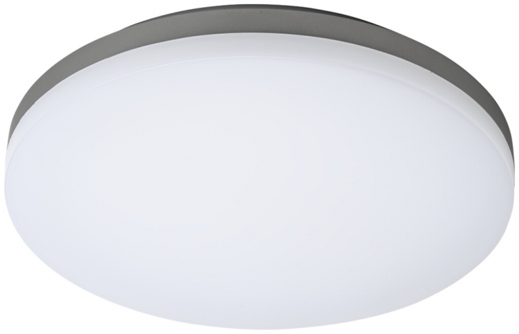 Plafonnier/applique LED SLICE CIRCLE 10/18/24W 3000/4000K 2800lm IP54 HF argent 