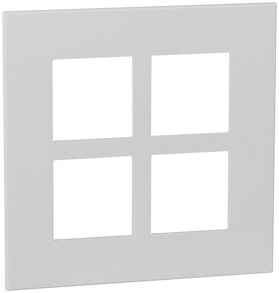 Cadre de recouvrement ATO 2×2 module, soft alu 