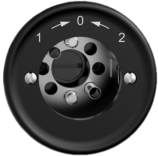 Contact pivotant ENC 1->0<-2 STANDARDdue noir pour serrure, s.cyl. 