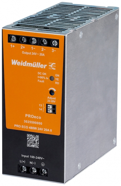 Alimentazione a commutazione Weidmüller Connect Power PRO ECO 480W 24V 20A 
