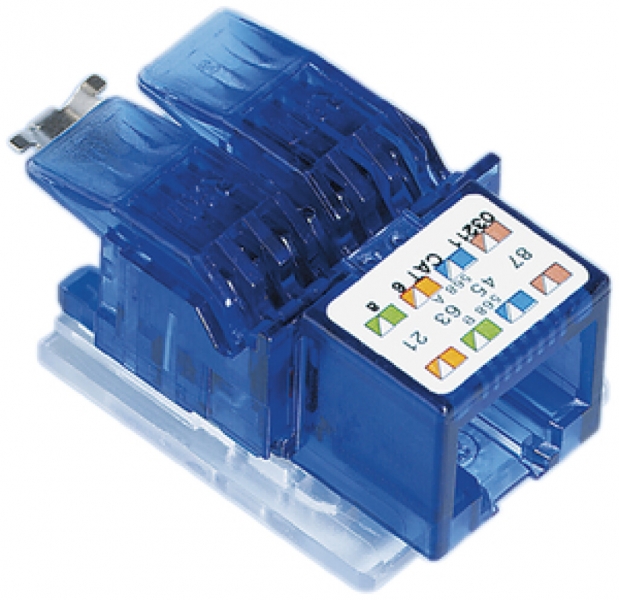 Module de raccordement freenet 1×RJ45/u cat.6 AWG26…22 300MHz 