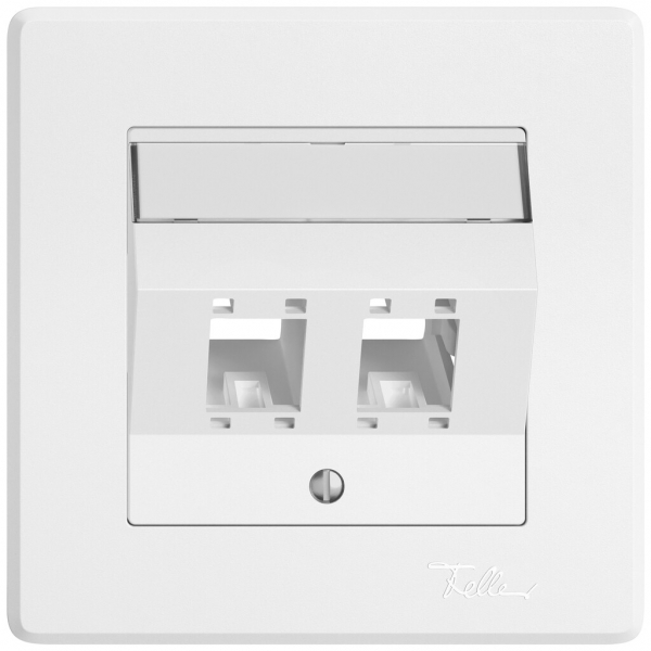 Kit di montaggio INC EDIZIO.liv SNAPFIX® per freenet cat.5e/6 adattatore 2× bi 