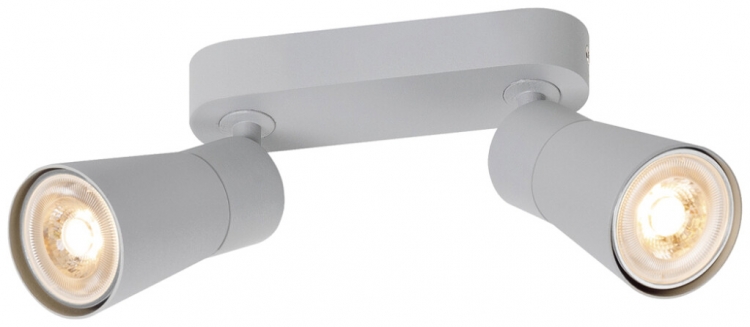 Spot SLV PURI 2.0 Cone CW GU10 2×6W DIM 150×42×138mm grau 