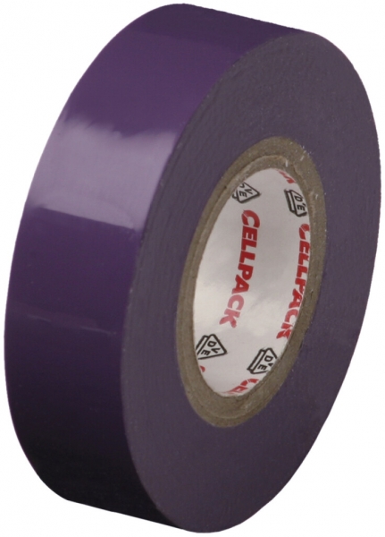Nastro isolante Cellpack 128 15mm×10m viola 