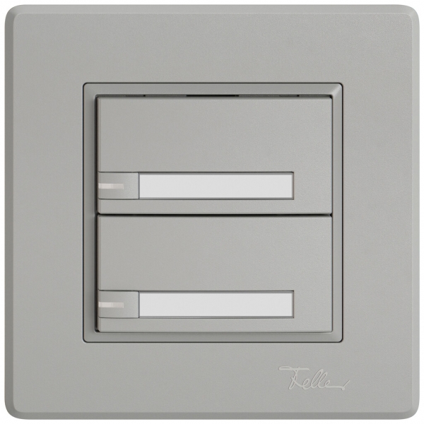 UP-KNX-Taster RGB EDIZIO.liv SNAPFIX® Temperaturfüh.RGB-LED Pap.2×T 1-Tbed.hgu 