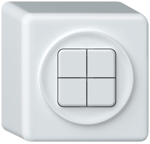 Poussoir KNX AP origin 4×touches blanc 