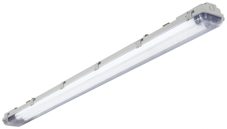 Feuchtraumleuchte Sylvania SYLPROOF G13 2×13W 3100lm 865 IP65 1280×99mm grau 