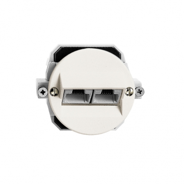 Scatola di raccordo INC FH 2×RJ45 bianco 